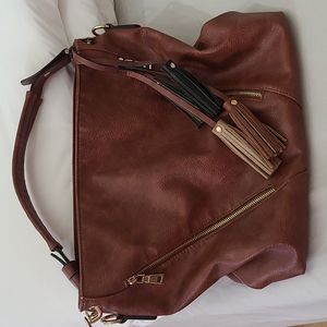 Cognac shoulder back